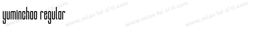 yuminchao regular字体转换